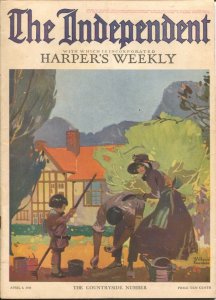 The Independent 4/6/1918-WWI issue 100+ years old-incorporates Harper's Weekl...