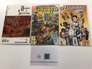 3 Comics Legionaires #1 Fourth World #1 House of Secrets #1  19 KE5