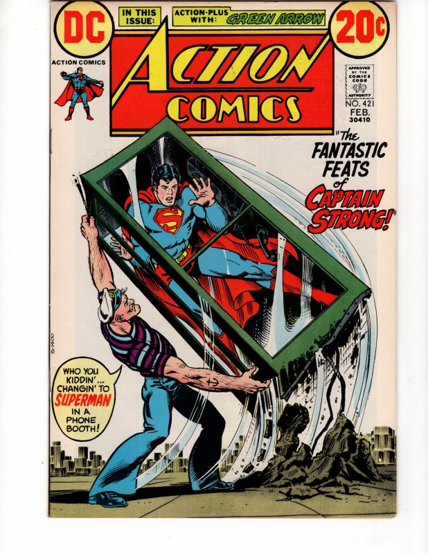 Action Comics #421 AMAZING HIGH-GRADE !!! 1st App Captain Strong !!!!