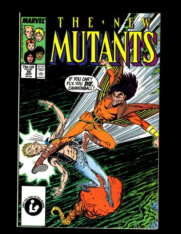 Lot of 12 The New Mutants Comics #50 52 53 54 55 57 58 59 60 61 62 63 SM20