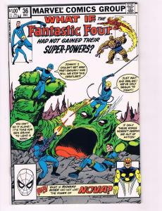 What If ? # 36 NM Marvel Comic Book Fantastic Four Didn't Have Super-Powers BN9