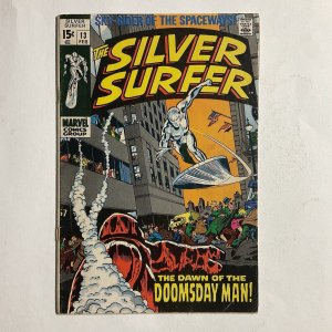 Silver Surfer 13 1970 VG very good 4.0 Marvel Bottom staple detached