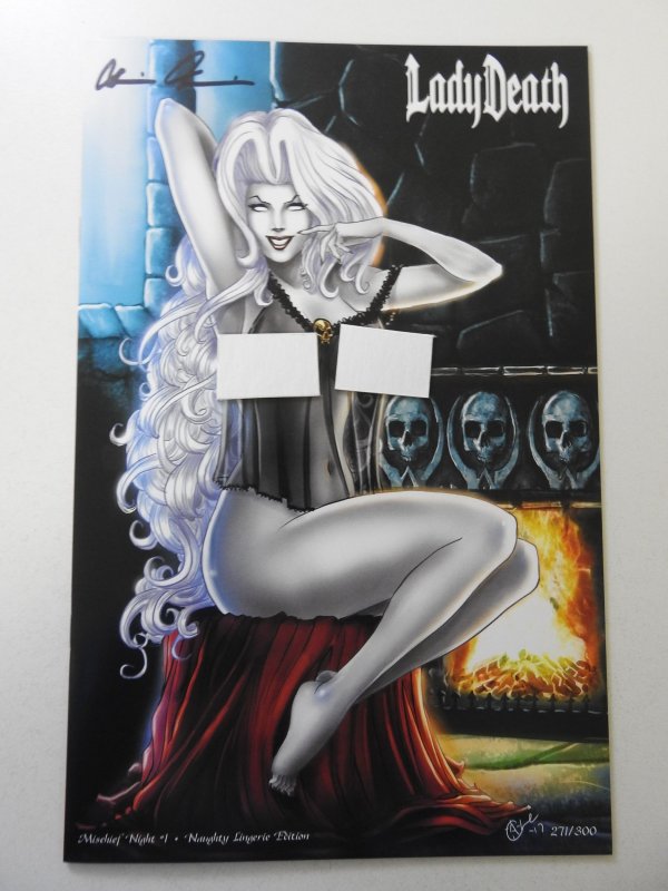 Lady Death Mischief Night #1 Naughty Lingerie NM Cond! Signed W/ COA!