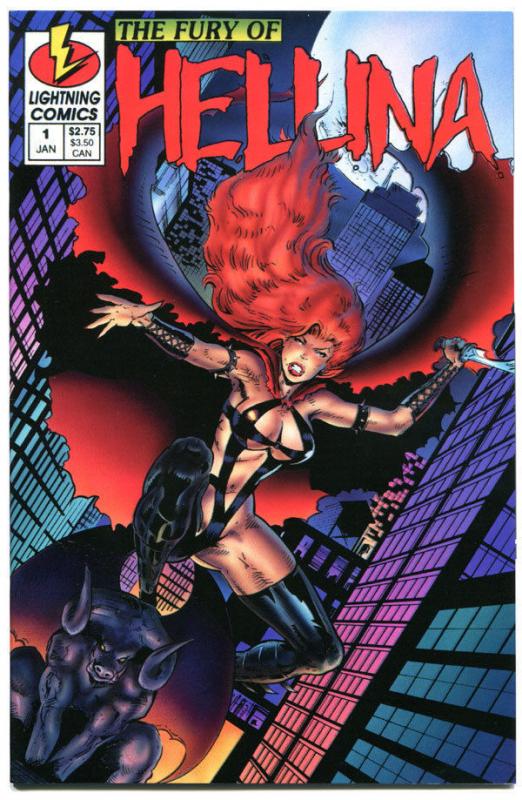 HELLINA #1, FURY of, VF/NM, Femme Fatale, Good Girl, 1995,more indies in store