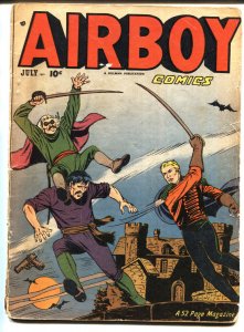 Airboy Comics Vol 8 #6- HEAP POP WARNER Golden-Age comic book