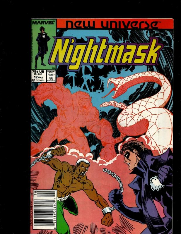 12 Comics Justice # 1 2 3 4 5 6 7  Nightmask # 5 7 11 12 Merc # 7 11 WS8