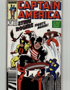 Captain America #337 Newsstand Edition (1988) Captain America [Key Issue]