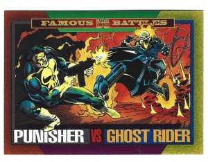 1993 Marvel Universe #176 Famous Battles: Punisher vs Ghost Rider