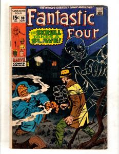 Fantastic Four # 90 VG Marvel Comic Book Thing Human Torch Invisible Girl JL16