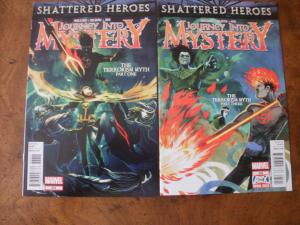 Journey Into Mystery #633 #635 (Marvel) Shattered Heroes 2012