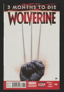 Wolverine #8 (2014) Marvel Comics ~ 3 Months To Die