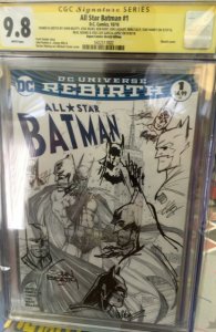 All-Star Batman #1 Aspen Store Sketch Cover with 8 head sketches CGC