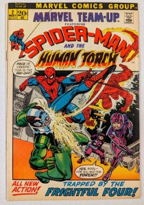 Marvel Team Up #2 FN- 5.5 1972 Spider Man and the Human Torch