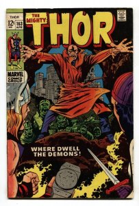 THOR #163 comic book - 1969  MARVEL COMICS JACK KIRBY