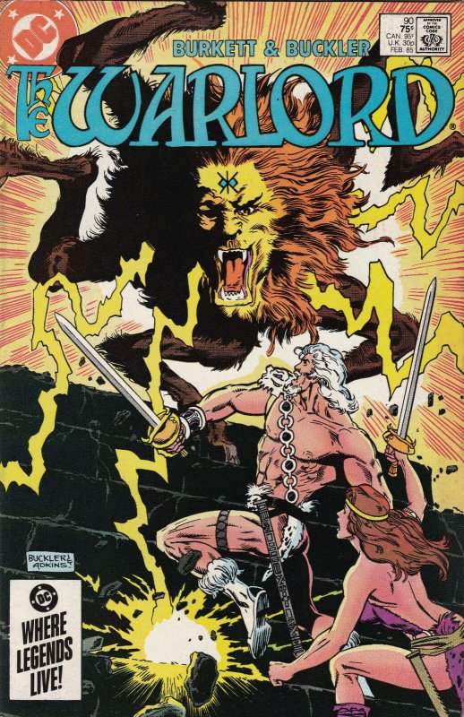 DC Comics! The Warlord! Issue #90!