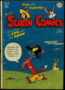 Real Screen Comics #8 1946- Fox & Crow- DC funny animals G+