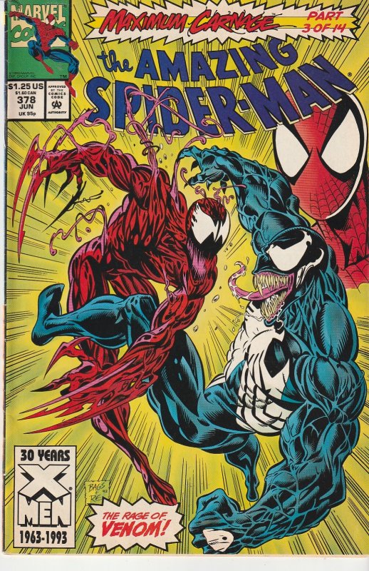 Amazing Spiderman(vol. 1) #  378  Maximum Carnage Part 3