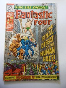 Fantastic Four Annual #8 (1970) GD Condition 1 1/2 Spine Split
