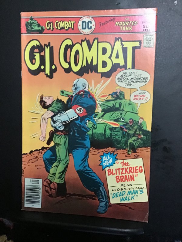 G.I. Combat #194 (1976) hi grade haunted tank, Joe Kubert cover key! VF/NM Wow!