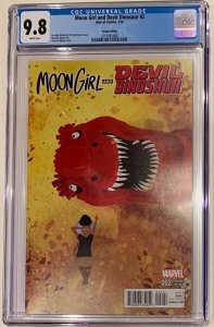 (2016) MOON GIRL AND DEVIL DINOSAUR #2 1:25 VARIANT COVER CGC 9.8! Disney+