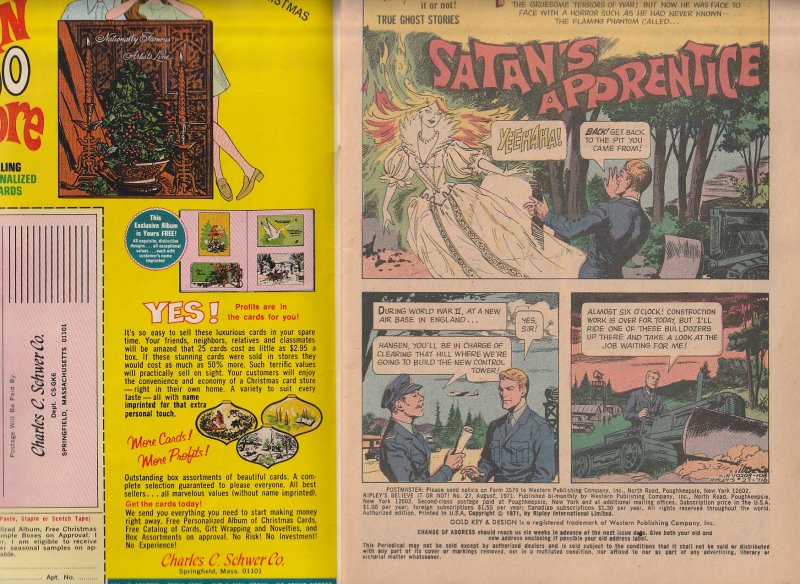 Ripley’s Believe it or Not # 27  True Ghost Stories !