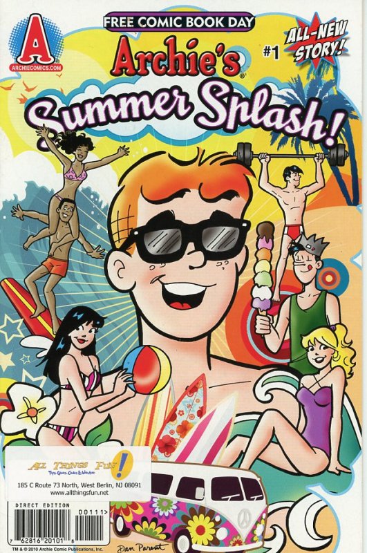 Archie's Summer Splash FCBD 2010  9.0 (our highest grade)