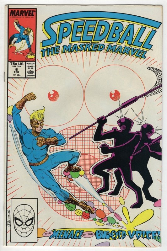 Speedball #6 ORIGINAL Vintage 1989 Marvel Comics  