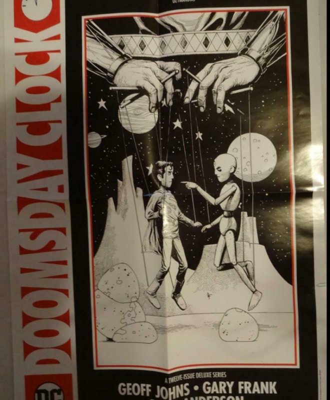 DOOMSDAY CLOCK Promo Poster, 15 x 22, 2018, MARVEL, OZYMANDIAS Unused more in ou