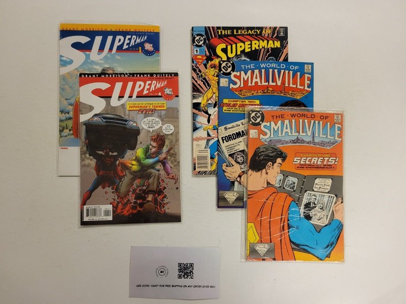 5 DC Comics #1 2 Smallville #1 2 Superman Morrison #1 Legacy of Superman 40 TJ18