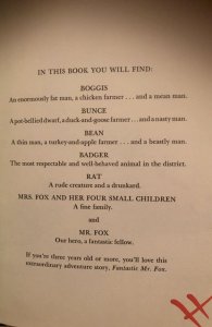 Fantastic  Mr. fox 1st Ed. 1970 62p Hardcover