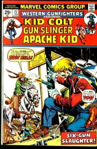 WESTERN GUNFIGHTERS #27-KID COLT/APACHE KID/ETC VF