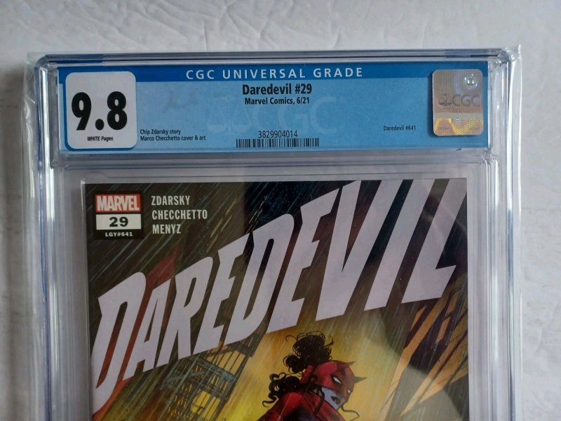 Daredevil #29 - Checchetto  Cover - 2021 - CGC 9.8