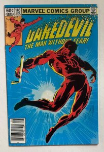 (1982) DAREDEVIL #185 FRANK MILLER ART! NEWSSTAND VARIANT COVER