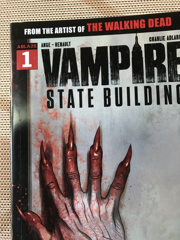 VAMPIRE STATE BUILDING #1 : Ablaze 2019 VF/NM; NYC horror, Charlie Adlard art