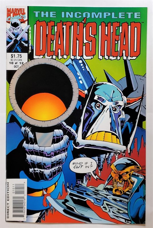Incomplete Deaths Head, The #10 (Oct 1993, Marvel UK) 8.5 VF+
