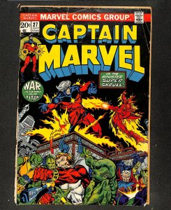 Captain Marvel (1968) #27 3rd Thanos!
