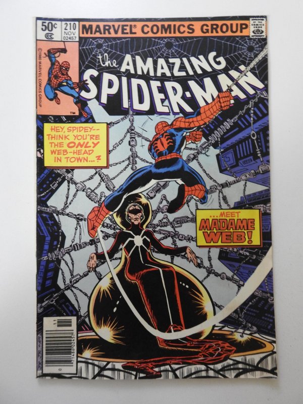 The Amazing Spider-Man #210 (1980) FN+ Condition! 1st appearance of Madame Web!