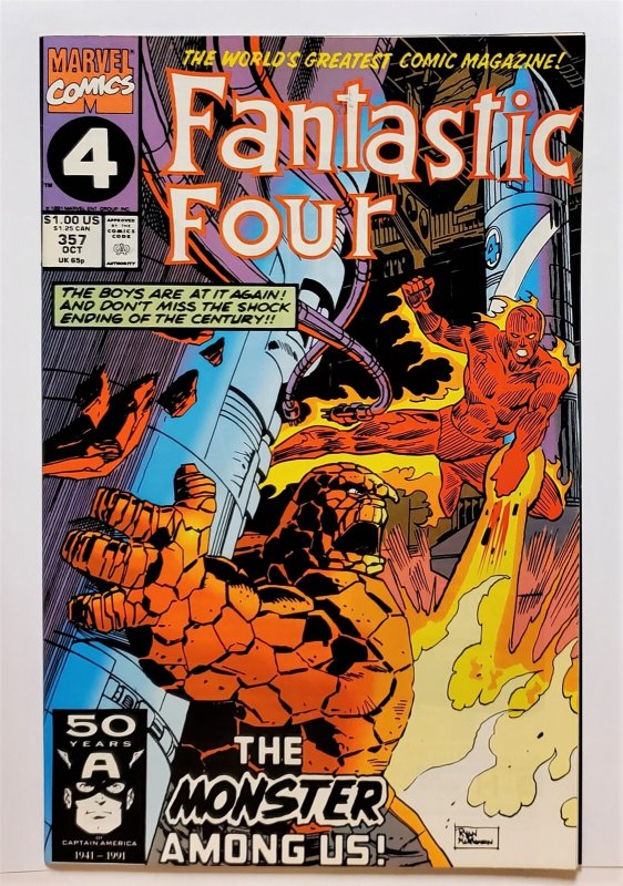Fantastic Four #357 (Oct 1991, Marvel) VF+