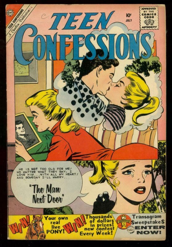 TEEN CONFESSIONS #6 1960 CHARLTON COMICS ROMANCE LOVE FN-