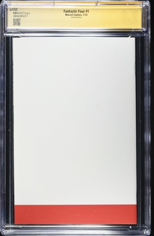 Fantastic Four (2013) # 1 (CGC 9.8 SS) Signed & Sketch Scott Lobdell * Marvel