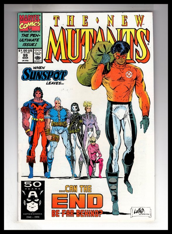 The New Mutants #99 (1991) VF+ Rob Leifeld! / ECA7x