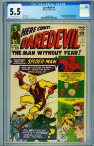 Daredevil #1 5.5 CGC First appearance - Marvel 1964 2063953005