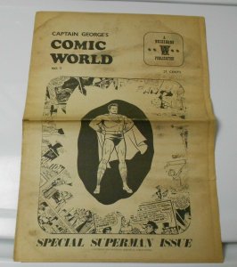 1969 Captain George's COMIC WORLD Fanzine #7 SUPERMAN Whizzbang GD+