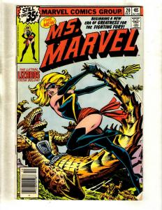 Ms. Marvel # 20 VF- Marvel Comic Book Avengers New Costume Hulk Thor LIzards WS9