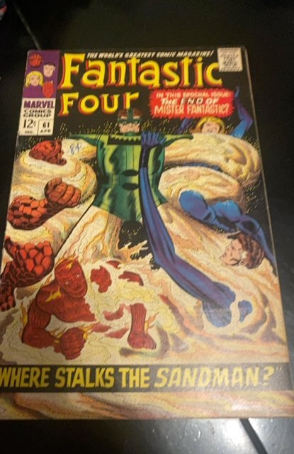 Fantastic Four #61 (1967)Sandman vs ff4