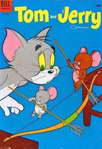 Tom And Jerry Comics #123 GD ; Dell | low grade comic October 1954 Archery