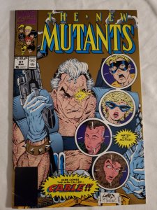 New Mutants 87 Second Print Fine- Cover pencils by Rob Liefeld