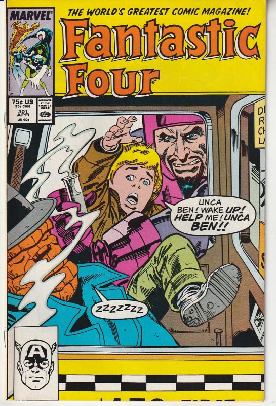 Fantastic Four(vol. 1) # 301  The Mad Thinker and The Wizard - Together !