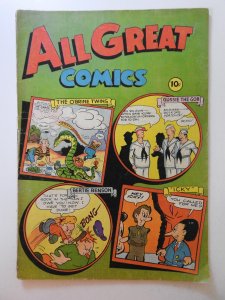 All Great Comics #1 (1946) Rare Comic! Solid VG Condition!
