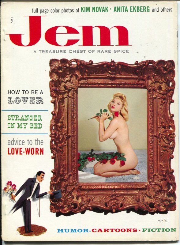 Jem #1 11/1956-1st issue-Treasure Chest of Rare Spice-Jayne Mansfield-FN/VF- 